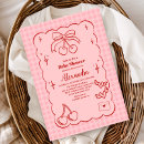 Search for doodle invitations Casual elegance coquette bow