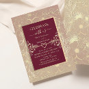 Search for burgundy wedding reception invitations Chic