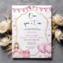 Search for little princess 1st birthday invitations Pink