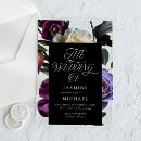 Search for moody wedding invitations Calligraphy