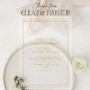 Search for gold acrylic wedding invitations Minimal