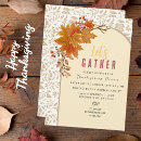 Search for botanical thanksgiving invitations Brown