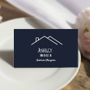 Search for house business cards Navy