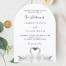 Search for swan wedding invitations White