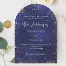 Search for gold glitter wedding invitations Navy blue