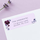 Search for lavender flower return address labels Elegant