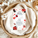 Search for red ladybug invitations Floral