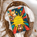 Search for superhero baby shower invitations Comic book