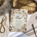 Search for winter baby girl shower invitations Elegant modern