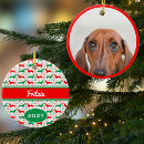 Search for dog silhouette christmas tree decorations Dachshund