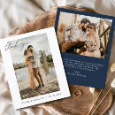 Search for navy blue thank you cards Typography