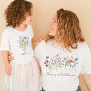 Search for mother and daughter matching tshirts Wildflower