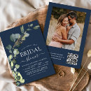 Search for sage green and navy blue invitations Eucalyptus