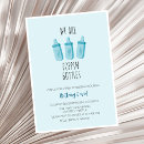 Search for blue pop invitations Minimalist