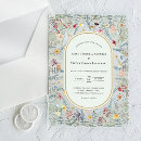 Search for fern wedding invitations Classic vintage bohemian minimalist
