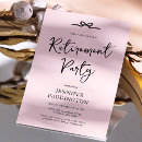 Search for feminine retirement party invitations Modern
