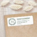 Search for rustic wreath return address labels White
