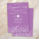 Search for lavender engagement party invitations Modern