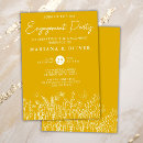 Search for yellow engagement party invitations Simple