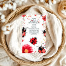 Search for red ladybug invitations Floral
