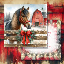 Search for red barn christmas cards Watercolor
