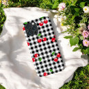 Search for red and white gingham pattern iphone cases Chequered