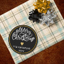 Search for gold black and white stickers Merry christmas