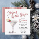 Search for retro cocktail christmas invitations Watercolor