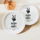 Search for halloween skeleton plates Black and white