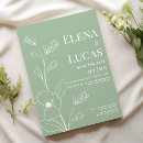 Search for flower sketch wedding invitations Hand drawn flowers