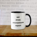 Search for procrastination mugs Black and white