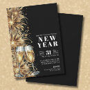 Search for event seasonal invitations Black and gold