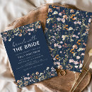 Search for navy blue bridal brunch invitations Wildflowers
