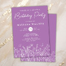 Search for lavender birthday invitations Modern
