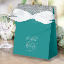 Search for teal blue wedding favour boxes Chic