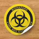Search for yellow caution stickers Biohazard