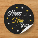 Search for happy new year gold stickers Star