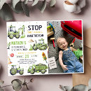 Search for stop the traffic birthday invitations Trucks