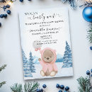 Search for we can bearly wait baby shower invitations Winter