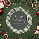 Search for plaid christmas plates Rustic