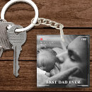 Search for dad birthday key rings Black and white