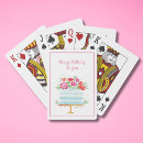 Search for happy birthday playing cards Cake