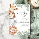 Search for oh safari baby boy shower invitations Zoo animals