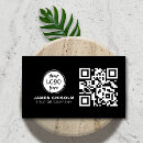 Search for black barcode business cards Digital contact