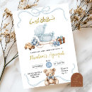 Search for brown and blue baby shower invitations For kids