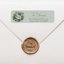 Search for green monogram return address labels Typography
