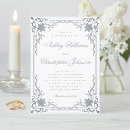 Search for faux silver wedding invitations White