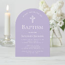 Search for lavender christening invitations Simple