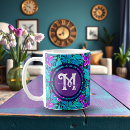 Search for purple and teal mugs Floral