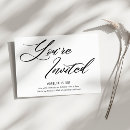 Search for modern elegant birthday invitations Black and white